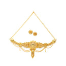 Gold Plated Sunburst Shape Ethnic Traditional Choker Jewellery Set