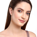Gold Plated White Pearl Stone Daily Wear Studs Earrings