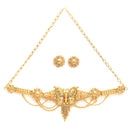 Gold-plated Butterfly Intricated Detail Choker Jewellary Set