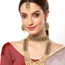 Gold Plated Gold Kundan Ethnic Bridal Jewellery Set