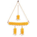 Gold Plated Yellow Kundan Ethnic Bridal Jewellery Set