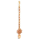 Floral Gold-Plated & Beige Kundan-Studded Jadau Jewellery Set Combo