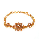 Floral Gold-Plated & Beige Kundan-Studded Jadau Jewellery Set Combo