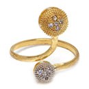 Gold Plated White AD Stone Ethnic Complete Jewellery Set