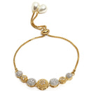 Gold Plated White AD Stone Ethnic Complete Jewellery Set