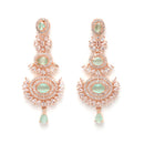 Gold Plated Sea Green Kundan Bead Drops Ethnic Maang Tikka & Earring