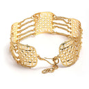 Gold Plated Tiered Plaque Ethnic South Indian Jewellery Set