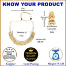 Gold Plated Cluster White Pearl Ethnic South Indian Jewellery Set