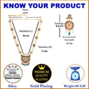 Gold Plated Crescent Multicolor Pearl Ethnic Long Necklace Set