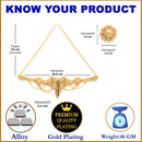 Gold-plated Butterfly Intricated Detail Choker Jewellary Set