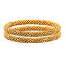 Gold Plated Stylish Casual Set of 2 Bangles