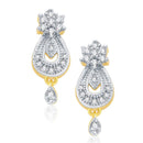 Gold Plated AD Contemporary Mangalsutra and Earrings For Women