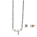 Gold Plated AD Square Shape Multi Stud Style Mangalsutra for Worman