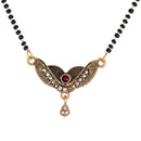 Antique Gold Plated CZ Contemporary Mangalsutra For Women