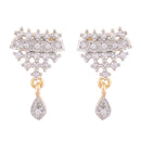 American Diamond Gold Plated Mangalsutra with Earrings for Jewellery
