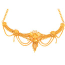 Gold Plated Flower Motif Ethnic Traditional Choker Jewellery Set