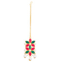 Gold Plated Multicolor Kundan Ethnic Bridal Jewellery Set