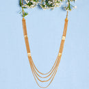 Traditional Gold Plated Gold Ethnic Layered Necklaces