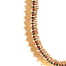 Gold Plated Kasu Mala Multicolor Cubic Zirconia Ethnic South Indian Jewellery Set