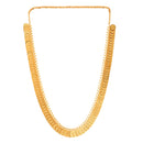Gold Plated Long Stylish Gold Ethnic Necklace