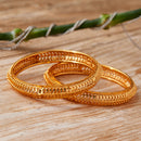 Gold Plated Leaf Shape Daliy Wear Set of 2 Bangles